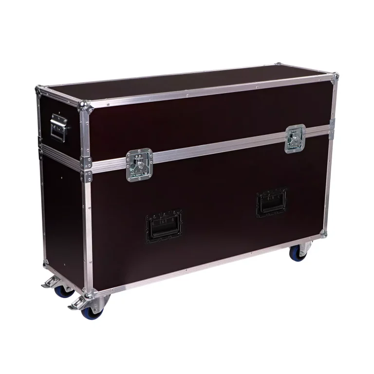 Transportavimo deze flight case dviem televizoriams monitoriams gamyba 3 Gaminame transportavimo dezes flight case televizoriu monitoriu transportavimui 3